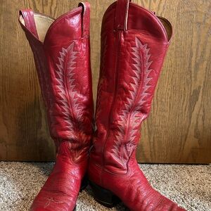 Tony Lama Red Elephant Boots